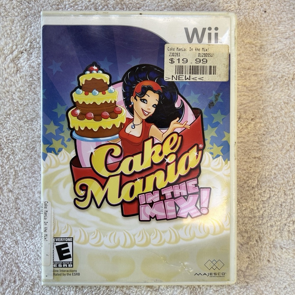 Nintendi Wii Video Game Cake Mania:‎ In the Mix EUC 2008